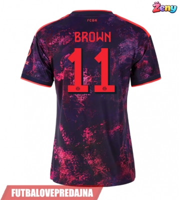 Lacne Ženy Futbalové dres Bayern Munich Nathaniel Brown #11 2026-27 Krátky Rukáv - Tretina